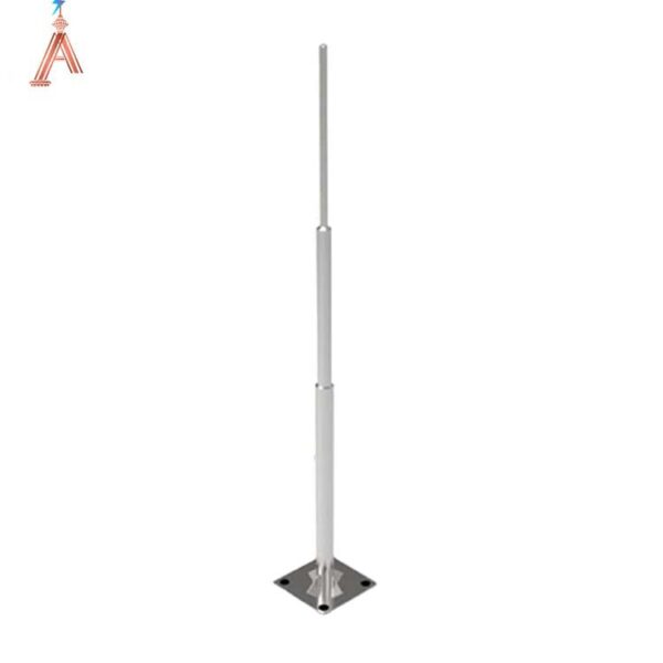 دکل یا پایه تلسکوپی فلزی گالوانیزه گرم 5 متری