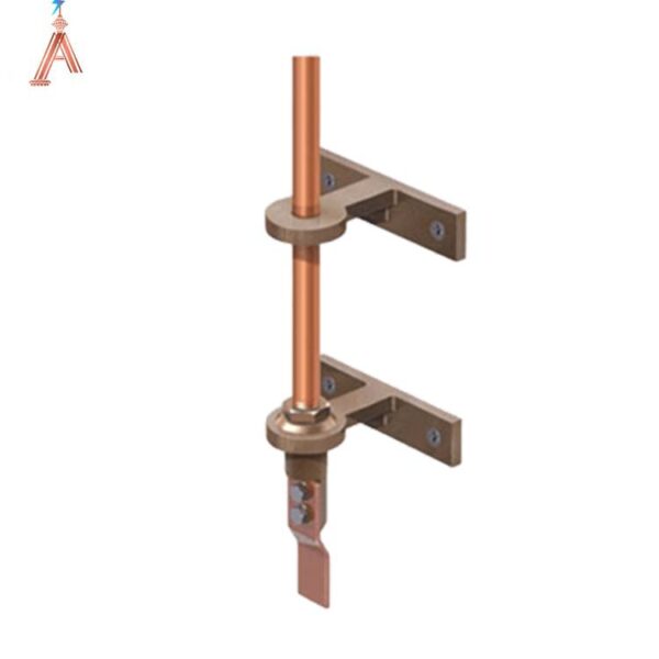 پایه نیم متری صاعقه گیر الکترونیکی به همراه کانکشن ها