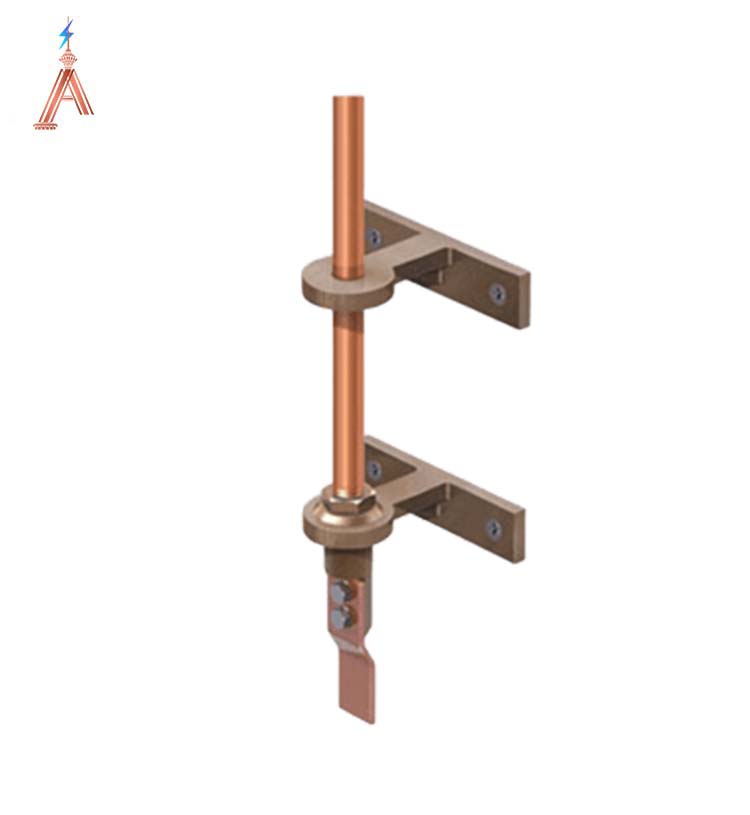 پایه نیم متری صاعقه گیر الکترونیکی به همراه کانکشن ها